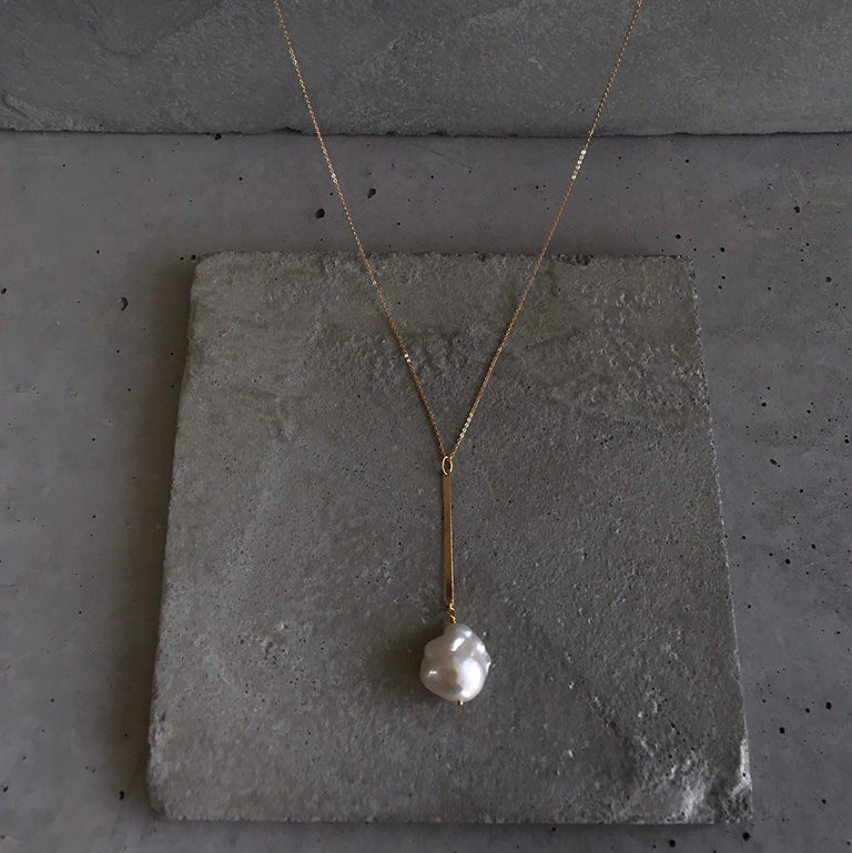 big baroque pearl necklace[14kgf stick]