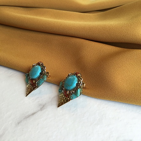 Gold Sharp Turquoise